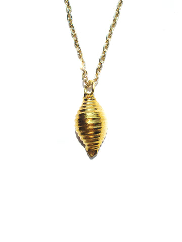 18K Gold Plated Shell Pendant
